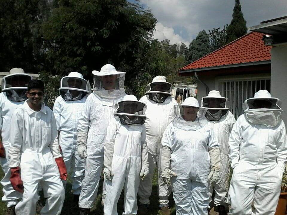 Bees - A group of beehive farmers.