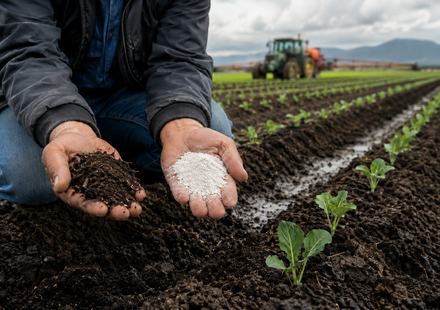 Vital Soil Correction With Micronised Lime for Open-Field Farming